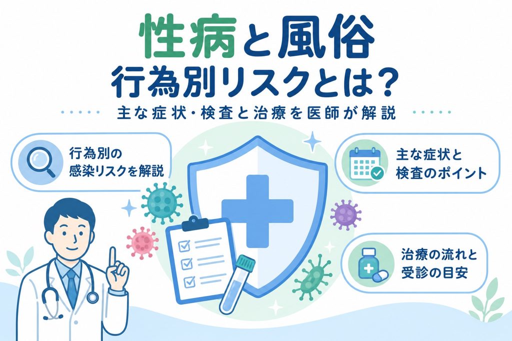 性病と風俗｜行為別リスク・主な症状・検査と治療を医師が解説