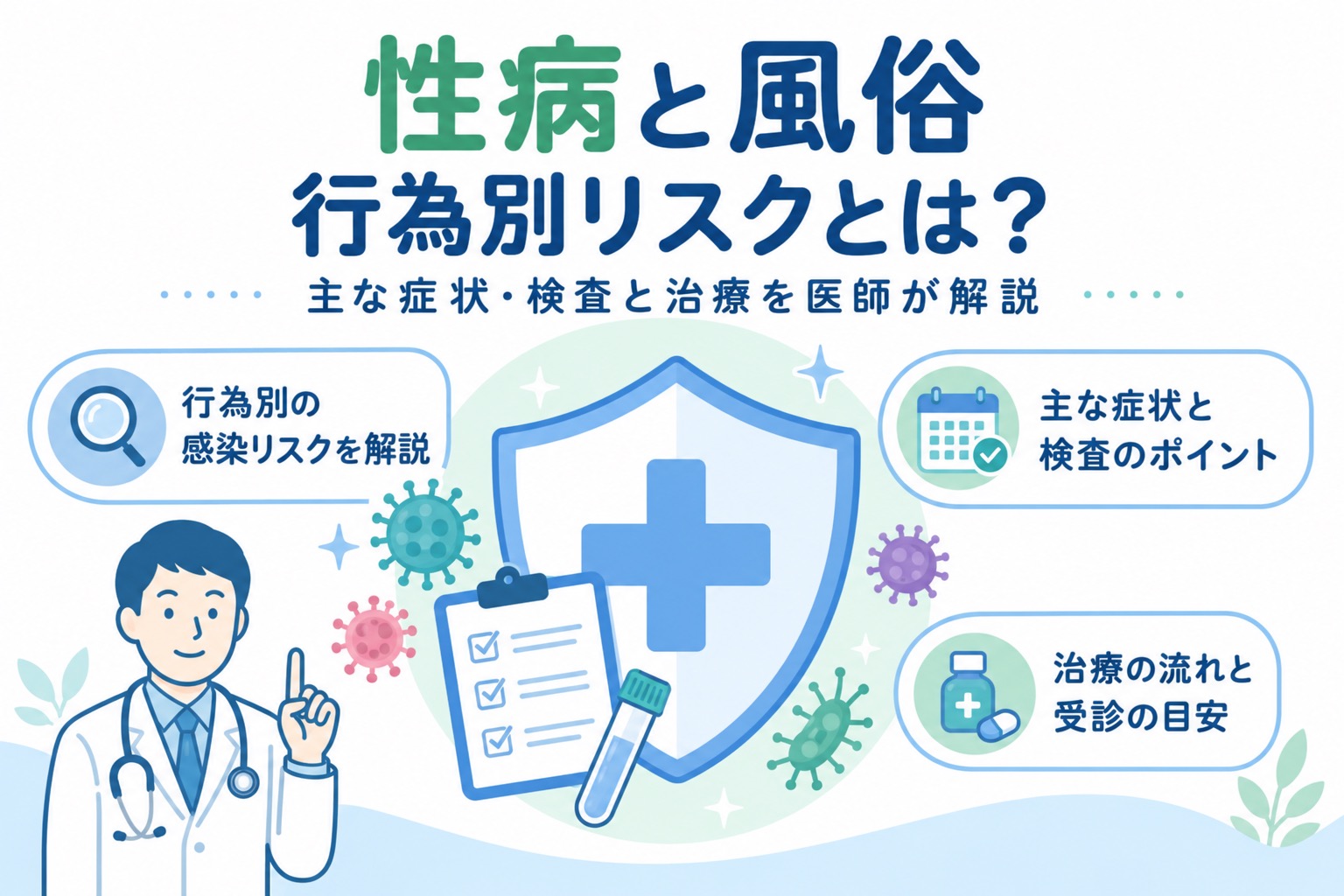 性病と風俗｜行為別リスク・主な症状・検査と治療を医師が解説