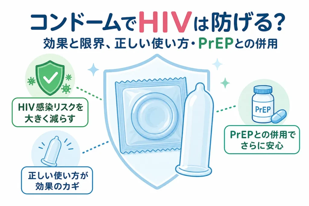 コンドームでHIVはどこまで防げる？効果と限界を正しく知る